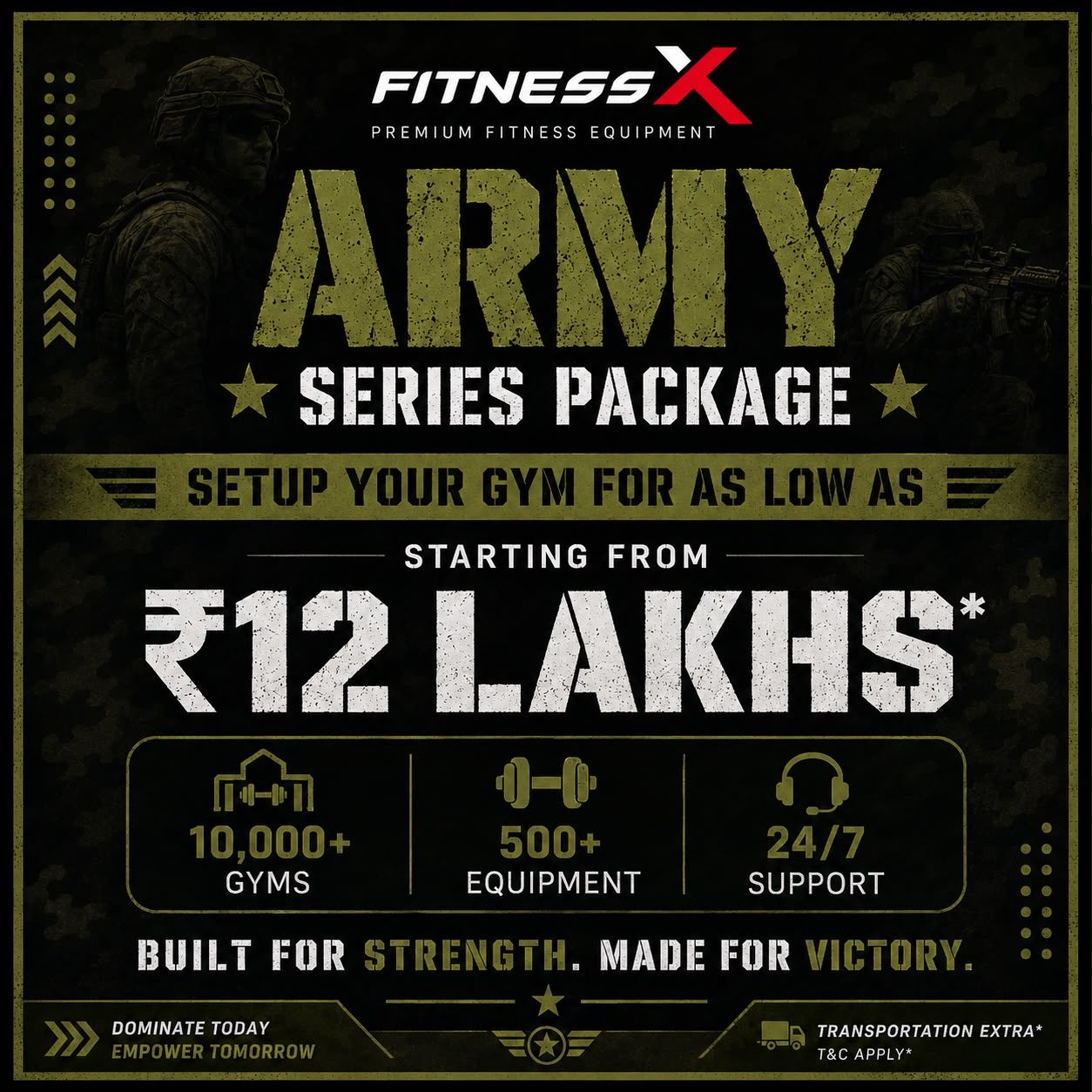 Fitness X Army Series Package